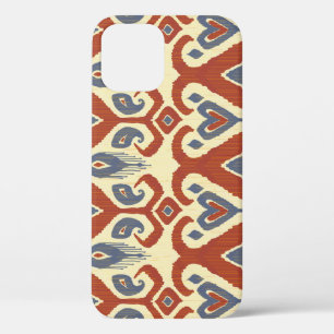 Calligraphic Brush Stroke: Vintage Seamless iPhone 12 Case