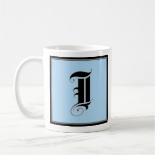 Calligraphic Capital Letter I Coffee Mug