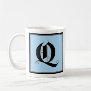 Calligraphic Capital Letter Q Coffee Mug