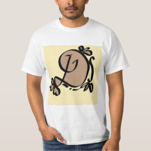 Calligraphic letter initial D T-Shirt