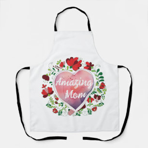 Calligraphic Script Amazing Mum, Mother's day Gift Apron
