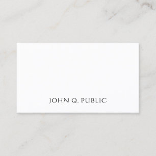 Calligraphic Typed Simple Modern Template Stylish Business Card