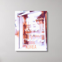 Calligraphy Art shop  Seoul travel poster Korea