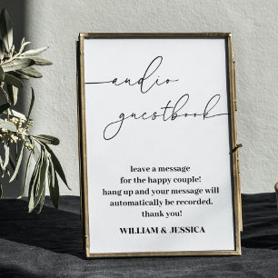 Calligraphy Audio Guestbook  Phone Guest Book Sign