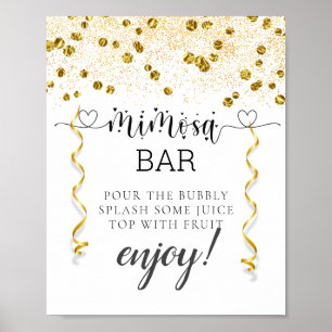 Calligraphy Baby Shower Mimosa Bar Sign