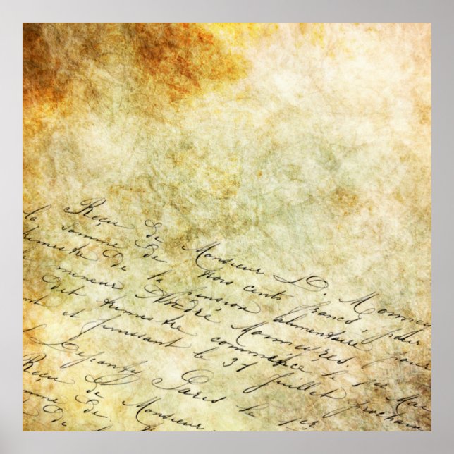 Calligraphy background stone poster (Front)