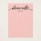 Calligraphy Blush Pink Earring Display Card