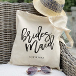 Calligraphy Bridemaid Tote Bag<br><div class="desc">Check out over 200 popular styles of wedding tote bags from the "Wedding Tote Bags" collection of my shop. wedding tote bags, tote bags wedding, floral tote bags, rustic floral, rustic tote bags, name, personalised tote bags, shopping tote bags, bridal shower, shower gift tote bags, holiday tote bags, wedding tote...</div>