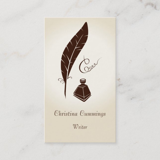 Calligraphy Business Card (Front)