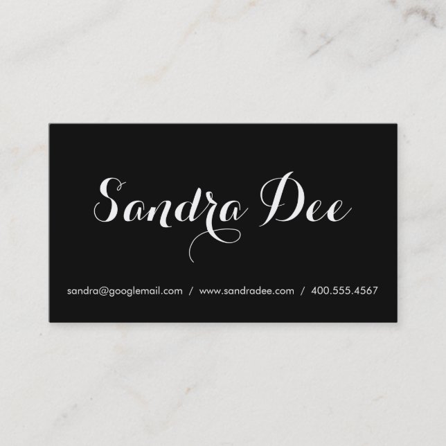 Calligraphy Business Card (Front)