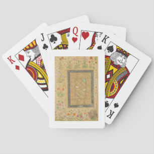 Calligraphy by the Iranian master Ali al-Mashhadi Playing Cards