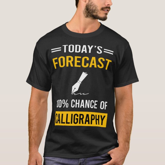 Calligraphy Calligrapher Handwriting Lettering T-Shirt (Front)