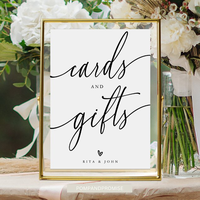 Calligraphy Cards and Gift Favour Wedding Sign (Creator Uploaded)