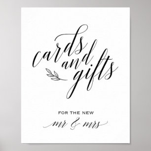 Calligraphy Cards and Gifts Wedding Sign