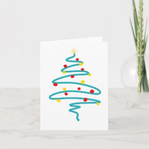 Calligraphy Christmas Tree- Drawn on my iPad Holiday Card