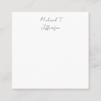 Calligraphy Classical Elegant Plain Simple Enclosure Card