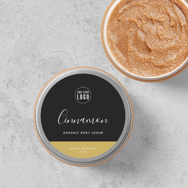 Calligraphy Editable Colours Contrast Product Labe Classic Round Sticker (Creator Uploaded)