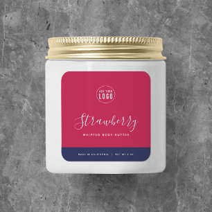 Calligraphy Editable Colours Contrast Product Labe Square Sticker