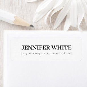 Calligraphy Elegant Black & White Bold Retro