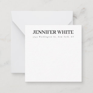 Calligraphy Elegant Black & White Bold Retro Card
