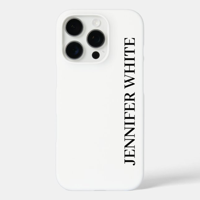 Calligraphy Elegant Black & White Bold Retro Case-Mate iPhone Case (Back)