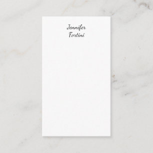 Calligraphy Elegant Black & White Plain Simple Enclosure Card