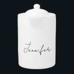 Calligraphy Elegant Black White Plain Simple Name<br><div class="desc">Looking for a beautiful calligraphy with an aesthetic handwriting? This simple,  eye-catching design is for you. This product immediately impresses those who see it. The fine and tasteful design will immediately reflect the quality of your relationship and family.</div>