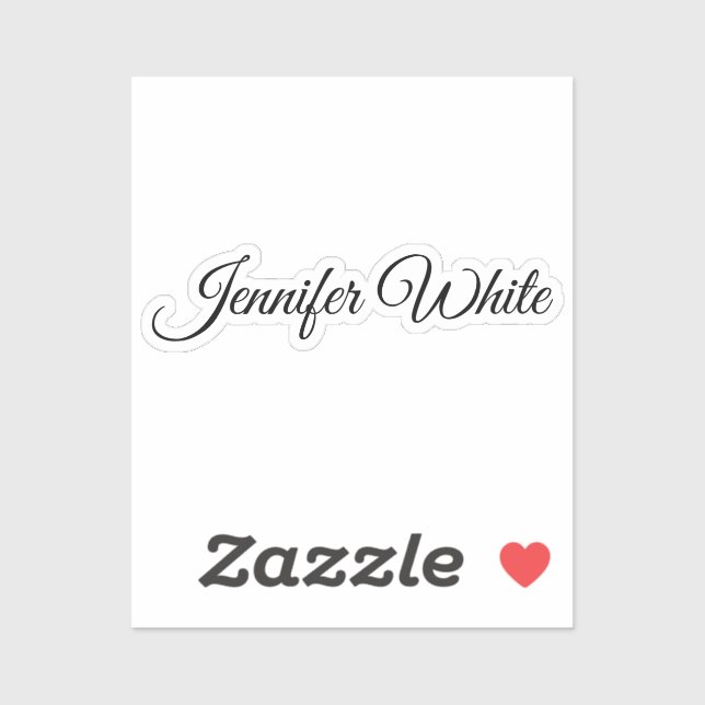 Calligraphy Elegant Black & White Retro (Sheet)