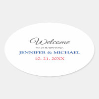 Calligraphy Elegant Black & White Welcome Wedding