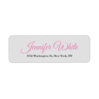 Calligraphy Elegant Bold Retro Grey Pink