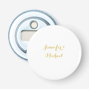 Calligraphy Elegant Custom Editable Name Bottle Opener
