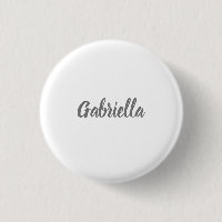 Calligraphy Elegant Grey White Plain Simple Name