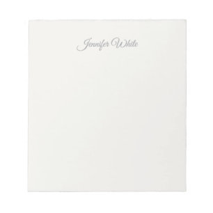 Calligraphy Elegant Pastel Colour Bold Retro Notepad