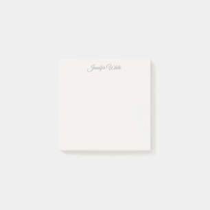 Calligraphy Elegant Pastel Colour Bold Retro Post-it Notes