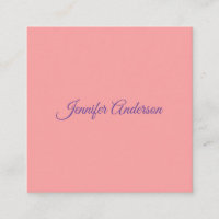 Calligraphy Elegant Pastel Red Personalised Name