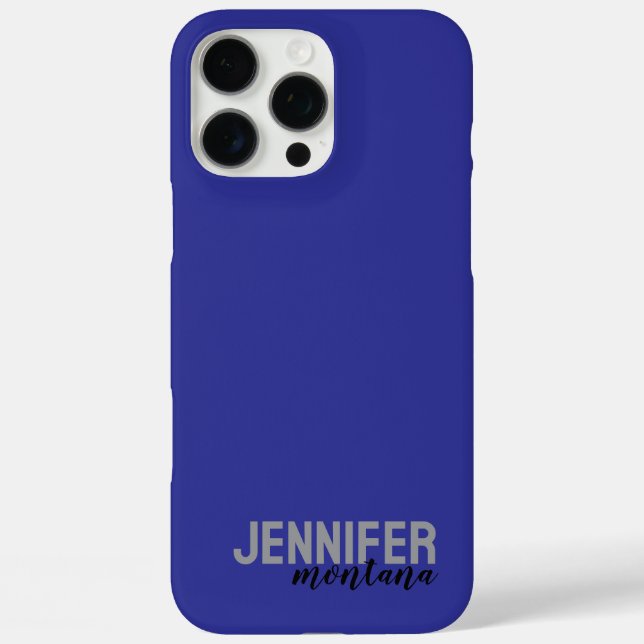 Calligraphy Elegant Plain Add Own Name Case-Mate iPhone Case (Back)