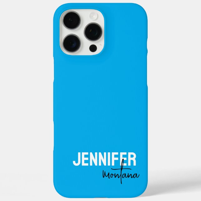 Calligraphy Elegant Plain Add Own Name Case-Mate iPhone Case (Back)