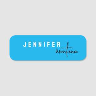 Calligraphy Elegant Plain Add Own Name Tag