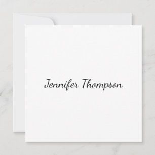 Calligraphy Elegant Plain Simple Name
