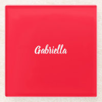 Calligraphy Elegant Red White Plain Simple Name