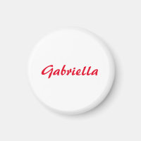 Calligraphy Elegant Red White Plain Simple Name