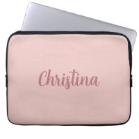 Calligraphy Elegant Rose Gold Plain Simple Name