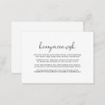 Calligraphy Elegant Script Honeymoon Wish   Enclosure Card<br><div class="desc">This calligraphy elegant script honeymoon wish enclosure card is perfect for a rustic wedding. The design features a beautiful calligraphy font in a white background to embellish your event.</div>