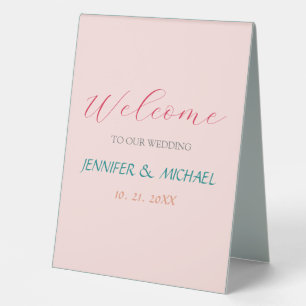 Calligraphy Elegant Welcome Wedding