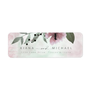 Calligraphy Floral Wedding Mauve ID771