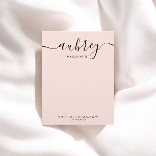 Calligraphy Girly Blush Pink Custom Letterhead