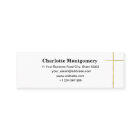 Calligraphy Gold Foil Graduation Name Card