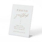 Calligraphy Gold Wedding Photo Guestbook Sign