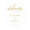 Calligraphy Gold Wedding Welcome Sign