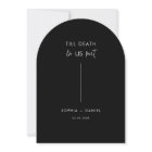 Calligraphy Gothic Wedding Black Save The date